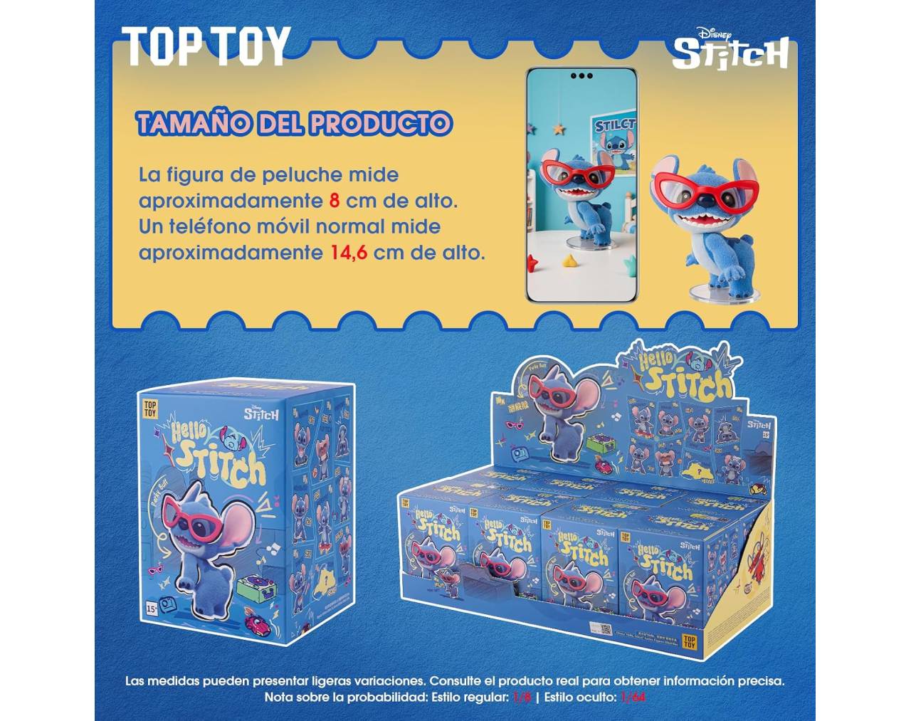 Stitch Aterciopelado (Cajita Sorpresa) - Disney "Hello Stitch" Series Figures Blind Box