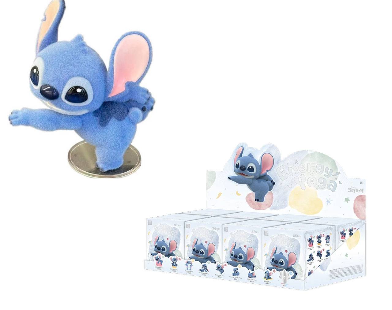 Stitch Aterciopelado (Cajita Sorpresa) - Disney "Energy Yoga" Blind Box Top Toy