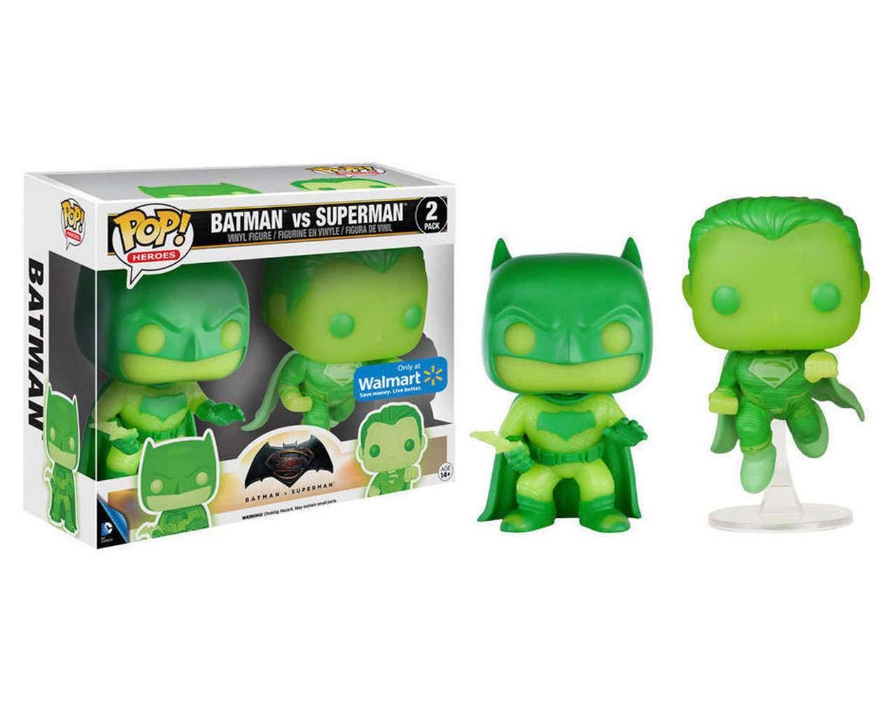 Batman vs Superman (Double Pack GITD) Pop! Vinyl