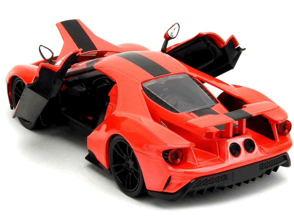 2017 Ford GT (Salmon) Escala 1:24 - Pink Slips - Die-Cast Jada Toys
