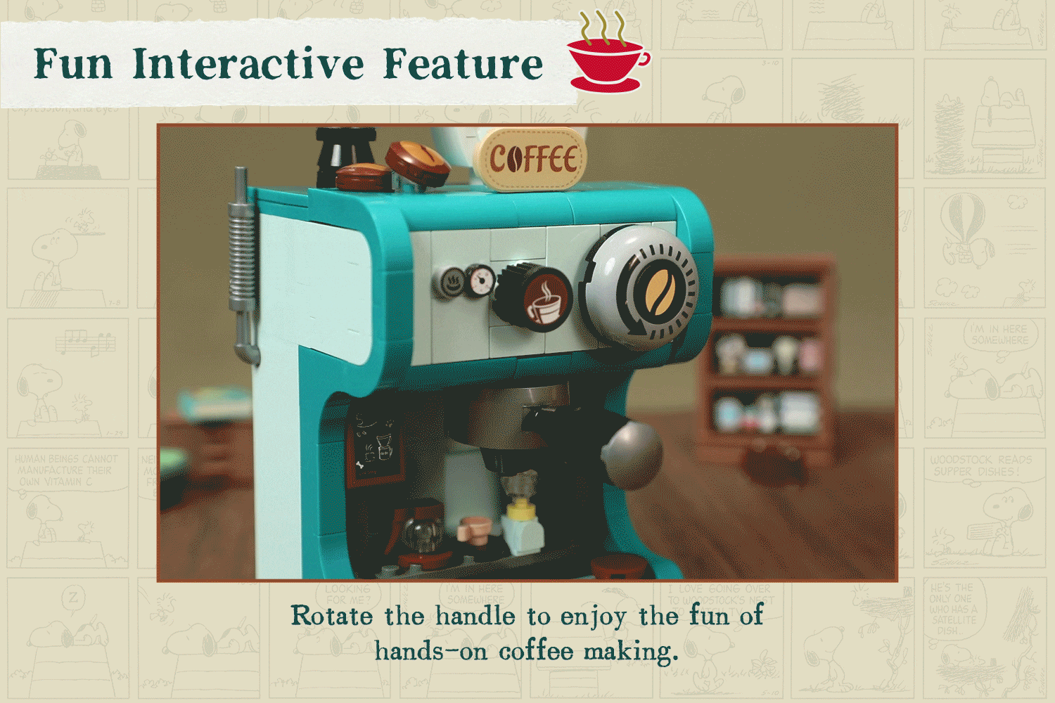 Snoopy Coffee Maker (Set de Construcción 86914) - Pantasy Peanuts