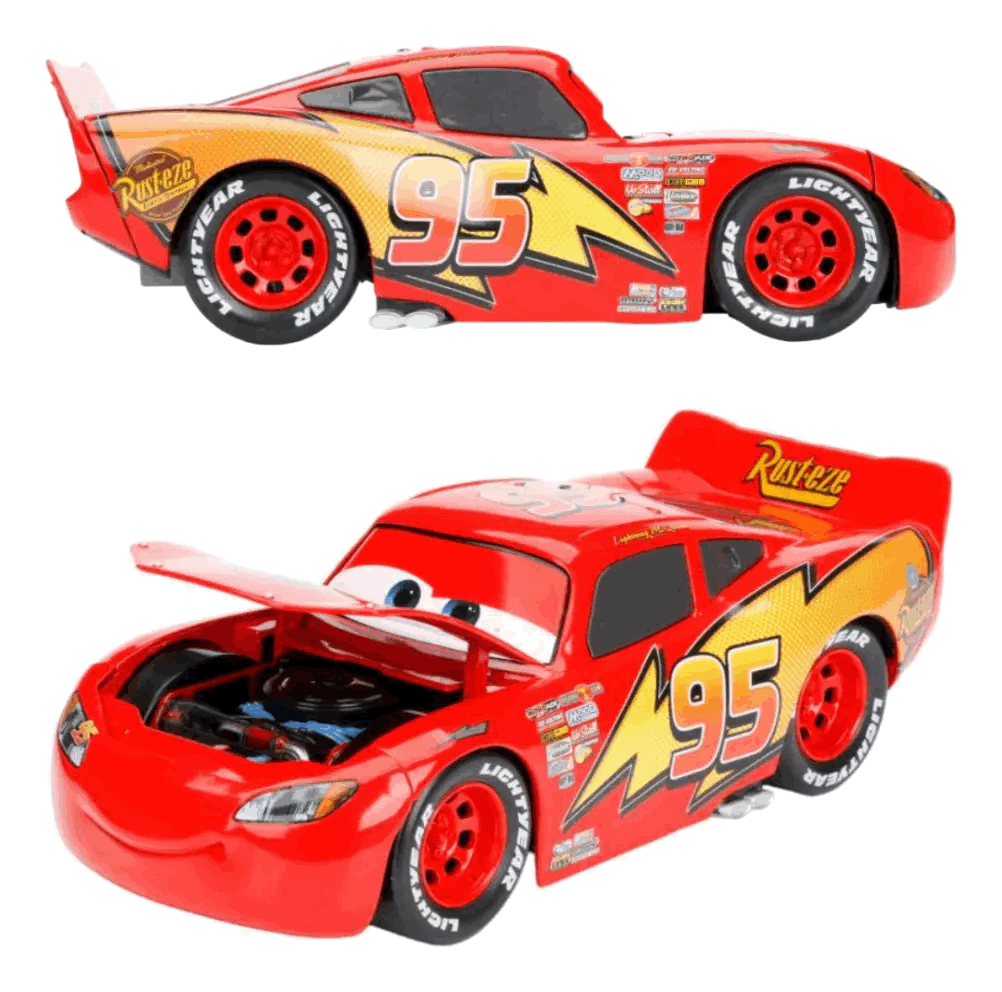 Lightning McQueen Escala 1:24 - Disney Pixar Cars - Die-Cast Jada Toys