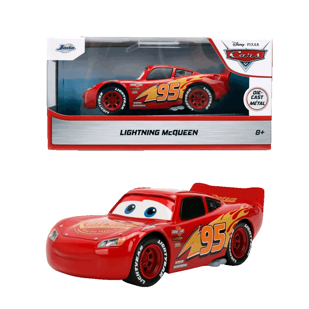 Lightning McQueen Escala 1:32 - Disney Pixar Cars - Die-Cast Jada Toys