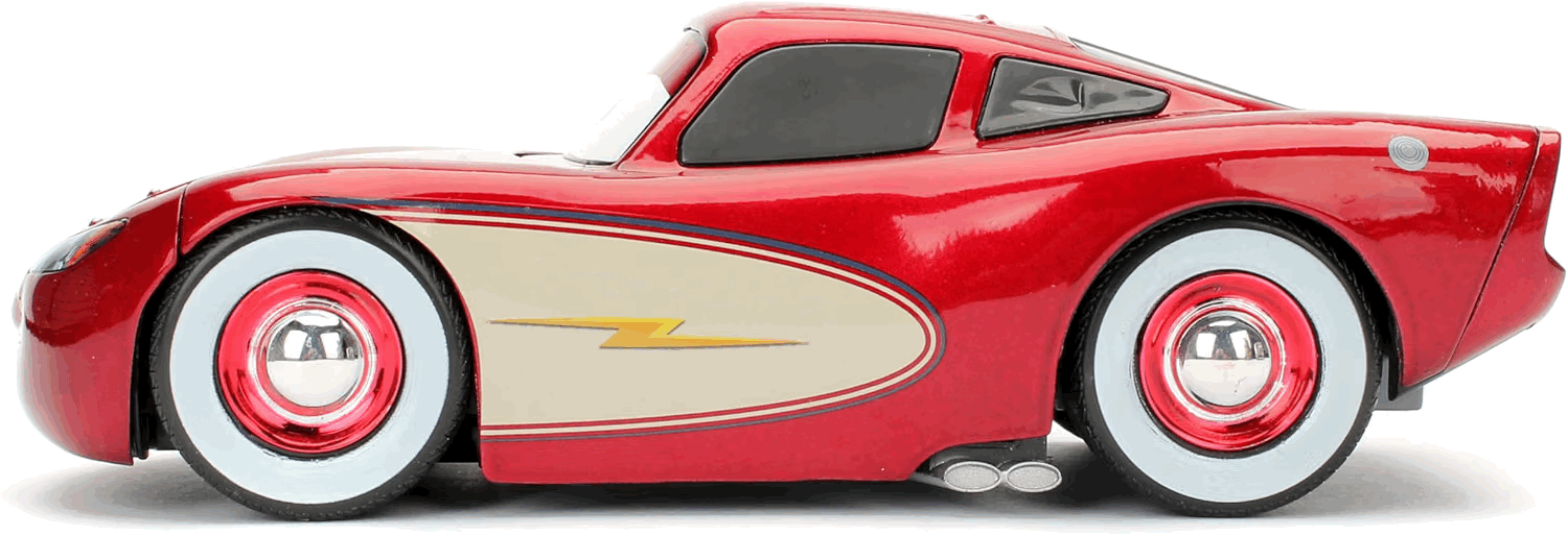 Cruising Lighting McQueen (Tire Rack Edition) Escala 1:24 - Disney Pixar Cars - Die-Cast Jada Toys