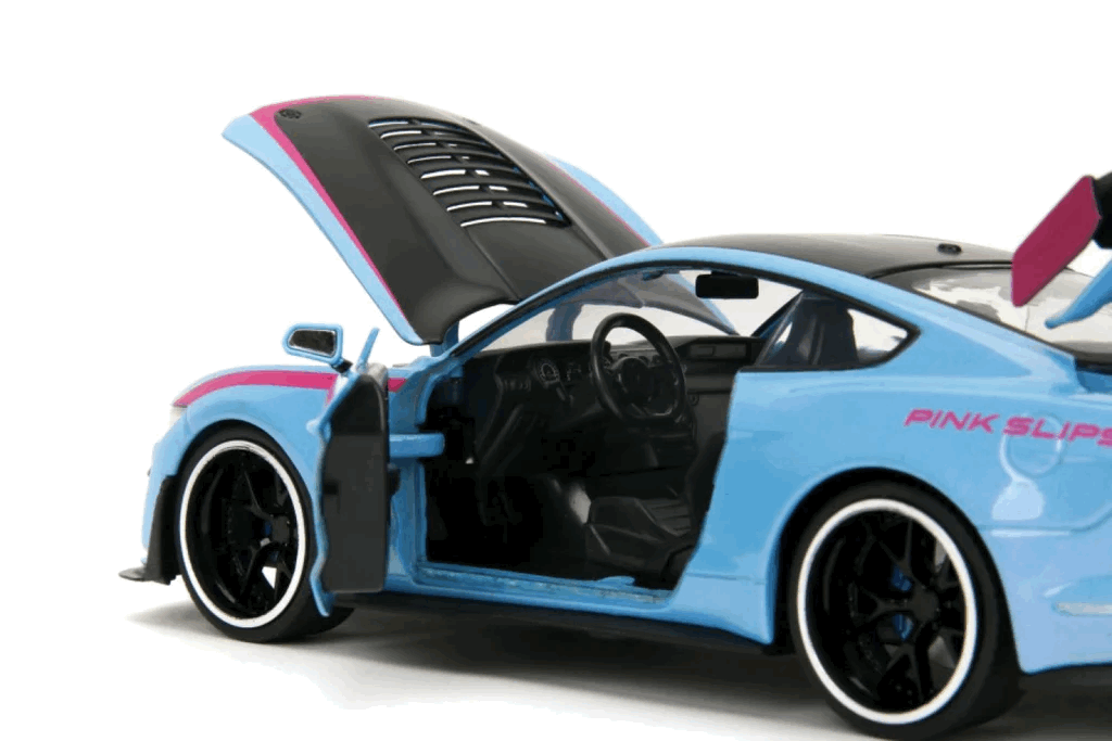2020 Ford Mustang Shelby GT500 (Blue/Black/Pink) Escala 1:24 - Pink Slips - Die-Cast Jada Toys