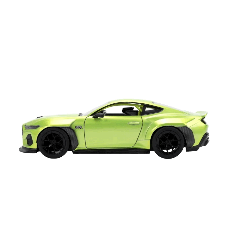 2025 Ford Mustang RTR SPEC 5-D (Lime Green) Escala 1:24 - Pink Slips - Die-Cast Jada Toys