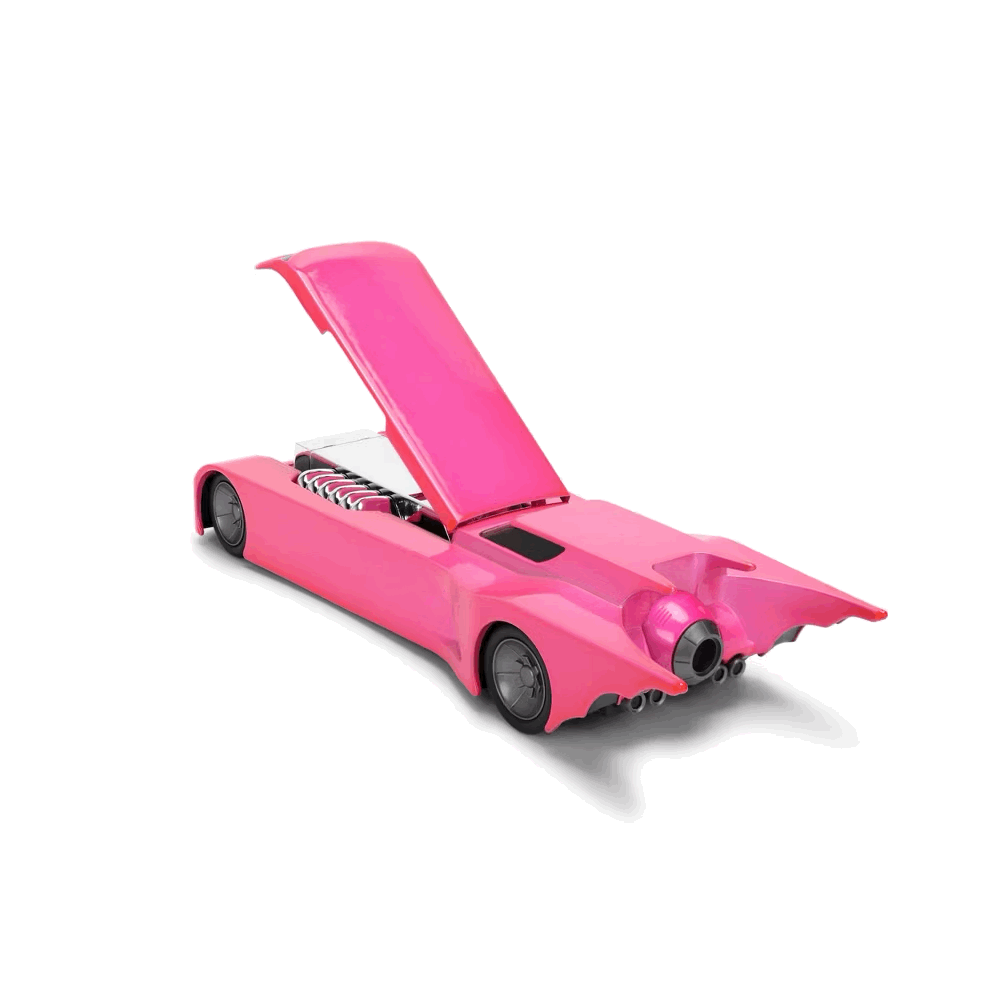 Batmobile (Pink) - Batman: The Animated Series Pink Slips - Die-Cast Jada Toys