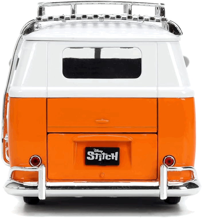 Stitch & 1961 Volkswagen Bus Escala 1:24 - Disney Stitch - Die-Cast Jada Toys