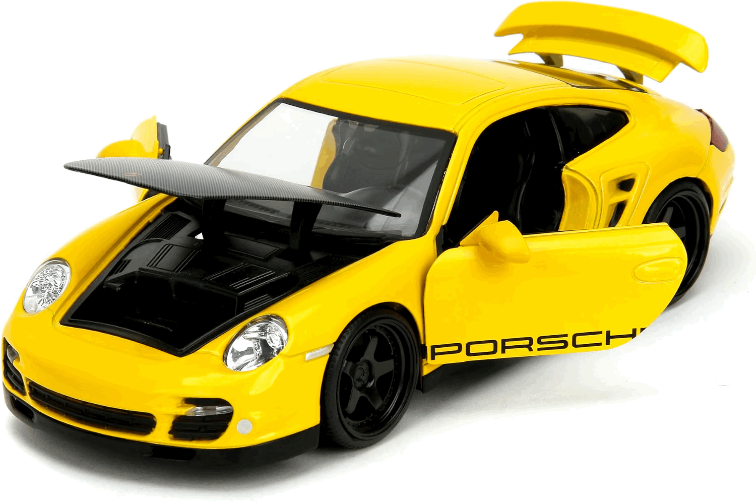 Porsche 911 Turbo (Yellow/Black) - Hyper-Spec Series Jada Toys
