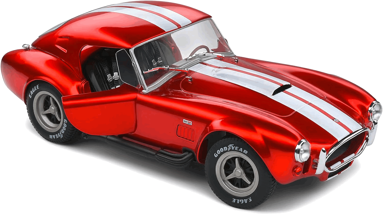 Shelby Cobra 427 MKII Red Metallic (1965) (Escala 1:18) - Die-Cast Solido