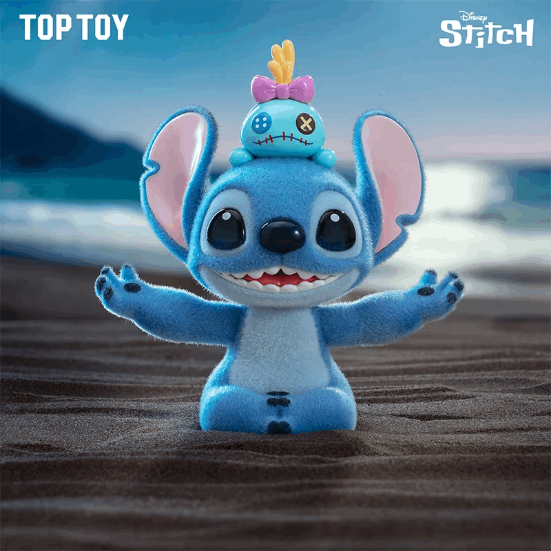 Stitch Aterciopelado (Cajita Sorpresa) - Disney "Energy Yoga" Blind Box Top Toy