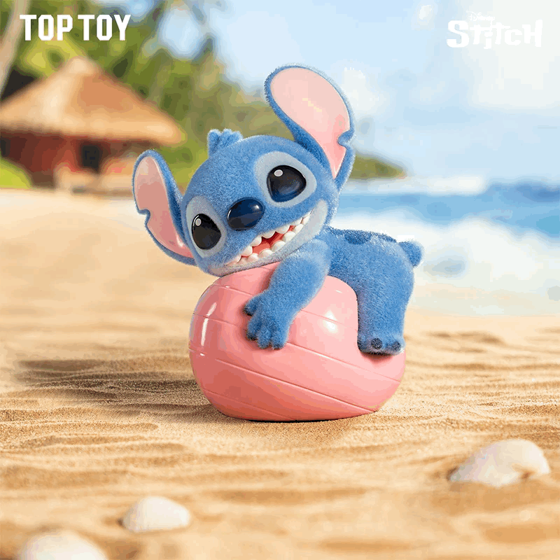 Stitch Aterciopelado (Cajita Sorpresa) - Disney "Energy Yoga" Blind Box Top Toy