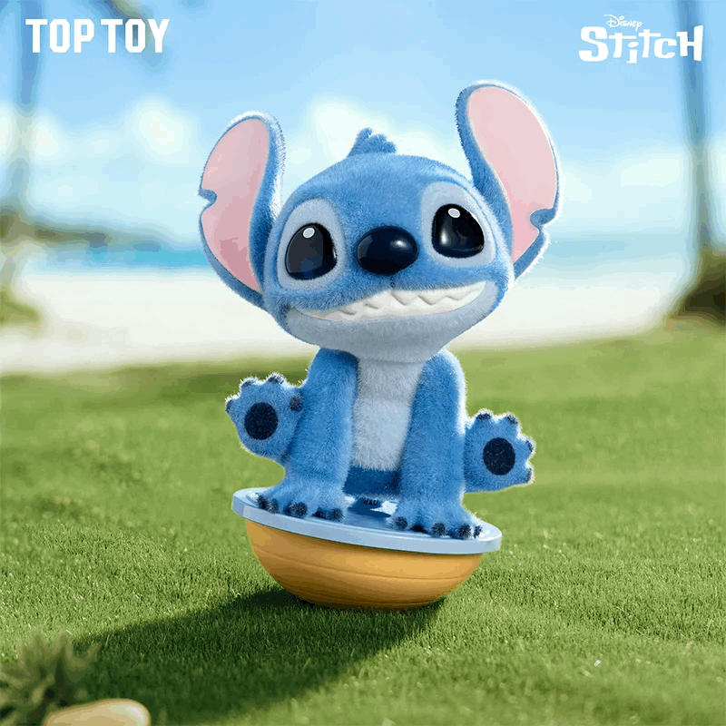 Stitch Aterciopelado (Cajita Sorpresa) - Disney "Energy Yoga" Blind Box Top Toy
