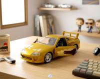 Toyota Supra (Golden) Escala 1:32 - Fast and Furious - Die-Cast Jada Toys