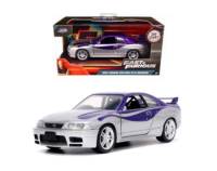 1995 Nissan Skyline GT-R (BCNR33) Escala 1:32 - Fast and Furious - Die-Cast Jada Toys