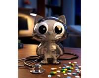 Catscan Bare Bones Glows in the Dark (Cajita sorpresa) - Kaleidos Creative Blind Box Collective Figure