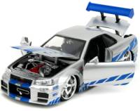 Brian's Nissan Skyline GT-R (R34) Escala 1:24 - Fast and Furious - Die-cast Jada Toys