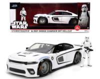 Stormtrooper & 2021 Dodge Charger SRT Hellcat Escala 1:24 - Star Wars - Die-Cast Jada Toys