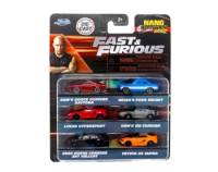 Fast and Furious (6 Pack-B) - Nano Hollywood Rides - Collector's Die-Cast Series Jada Toys