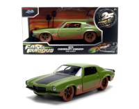 1973 Chevrolet Camaro Green (Dirty Version) - Escala 1:32 - Fast and Furious - Die-Cast Jada Toys