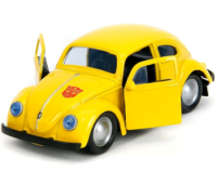Bumblebee Volkswagen Beetle (Yellow) - Escala 1:32 - Transformers - Die-Cast Jada Toys