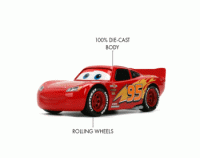 Lightning McQueen Escala 1:32 - Disney Pixar Cars - Die-Cast Jada Toys