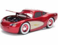 Cruising Lighting McQueen (Tire Rack Edition) Escala 1:24 - Disney Pixar Cars - Die-Cast Jada Toys