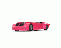 Batmobile (Pink) - Batman: The Animated Series Pink Slips - Die-Cast Jada Toys