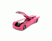 Batmobile (Pink) - Batman: The Animated Series Pink Slips - Die-Cast Jada Toys