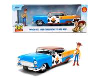 Woody & 1955 Chevrolet Bel Air Escala 1:24 - Disney Pixar Toy Story - Die-Cast Jada Toys