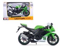 Motocicleta Kawasaki Ninja ZX 10R Escala 1:12 - Die-Cast Maisto