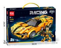 Speed Racing (Auto transformable) K2156 -Mecha Racing Car - Model Kit MiNGDi