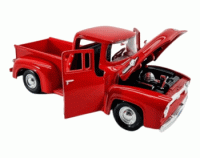 1956 Ford F-100 PickUp (RED) (Escala 1:24) - Timeless Legends - Die-Cast Motor Max