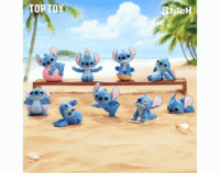 Stitch Aterciopelado (Cajita Sorpresa) - Disney "Energy Yoga" Blind Box Top Toy
